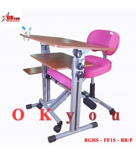 Bộ bàn ghế học sinh Okyou FF1S  BR-P